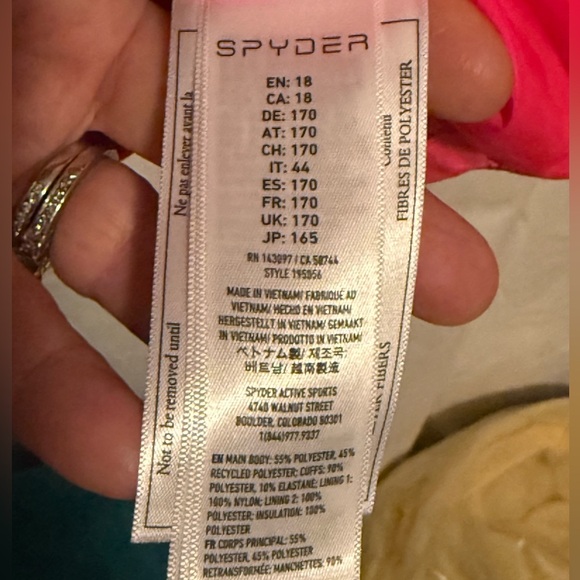 Spyder Girl's Sz 18 Maddie Synthetic Down Jacket Bryte Bubblegum EUC - Picture 4 of 11